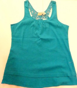 Teal tank top